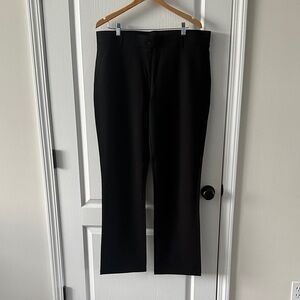 Betabrand Black Straight Leg Pants